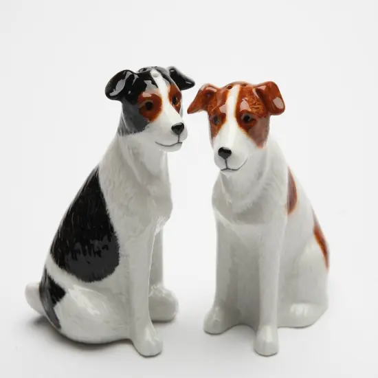 Ceramic Jack Russel Dogs Salt & Pepper Shakers, Home D&eacute;cor, Gift for Her, Gift for Mom, Kitchen D&eacute;cor, Dog Lover Gift, Pet Loss Gift {3}