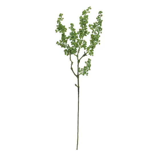 CC Home Furnishings 27" Artificial Long Stem Green Weeping Seed 5 Tip Branch Spray {1}