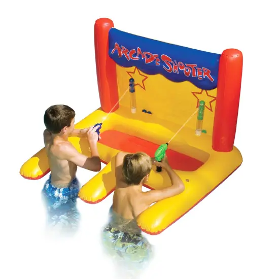 Swim Central Inflatable Arcade Shooter Target Swimming Pool Game, 45" Yellow {7}