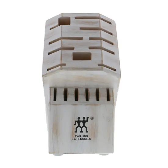 ZWILLING Pro 16-slot Knife Block - Rustic White {3}