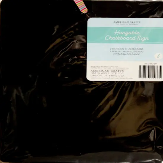 American Crafts Hangable Chalkboard Sign-2 Pack {1}