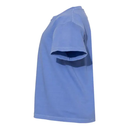 Comfort Colors&reg; Garment-Dyed Youth Heavyweight Short Sleeve Crewneck T-Shirt China blue {6}