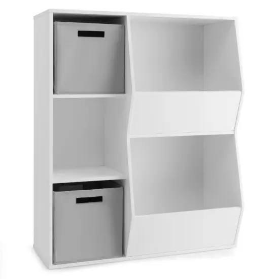 Kids Toy Storage Cabinet Shelf Organizer -Gray Grey {8}