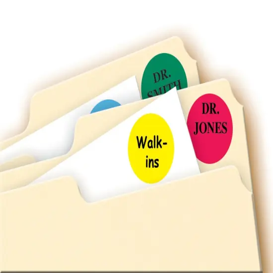 Avery Printable Color-Coding Labels, Removable Adhesive, 3/4" Round, Assorted, 1,008 Labels (5472) {4}