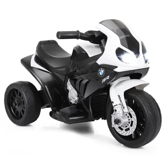 6V Kids 3 Wheels Riding Electric Motorcycle with Music and Headlights Perfect for Birthday or Christmas Blue {9}