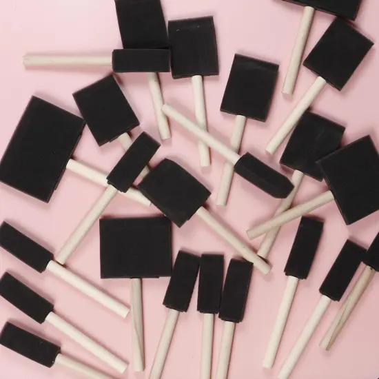 Incraftables Sponge Brushes for Painting 24pcs. Foam Brushes for Staining, DIY Crafts, Acrylic Paints, Arts, Polyurethane & Mod Podge. Best Assorted Sponge Paint Brushes (1&rdquo;, 2&rdquo;, 3&rdquo; & 4 Inch) {2}