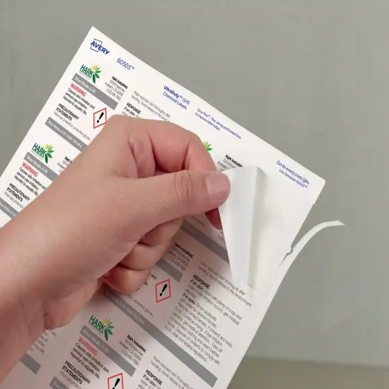 Avery UltraDuty GHS Chemical Labels for Pigment Inkjet Printers, Waterproof, UV Resistant, 2" x 4", 500 Labels (60525) {5}