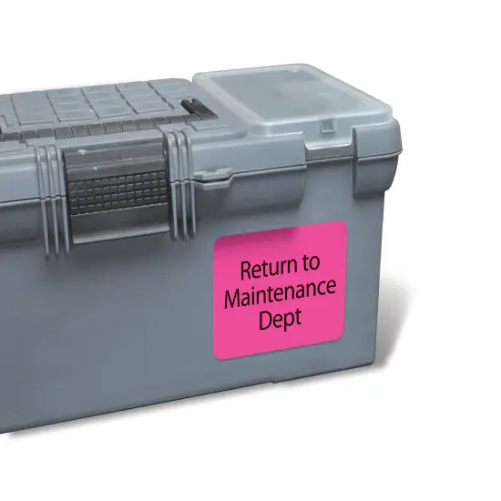 Avery Removable Multipurpose Labels, Sure Feed Technology, 3-1/3" x 4", Assorted Neon, 72 Labels (6482) {5}