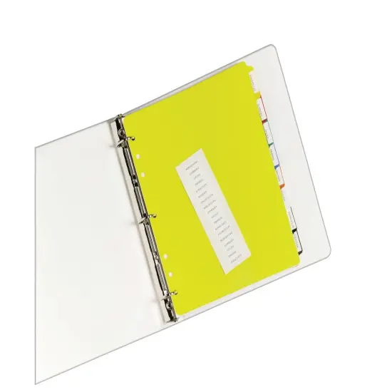 Avery Heavy-Duty Plastic Dividers for 3 Ring Binders and 7 Ring Binders, 8-Tab Set, Multicolor with White Labels, 1 Set (23084) {2}