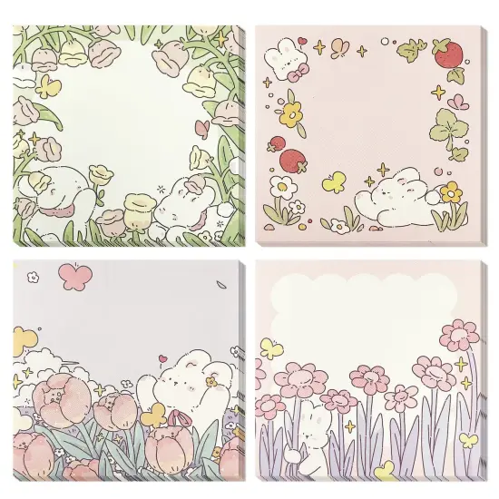 Wrapables Spring Garden Memo Note Pads (Set of 4) {1}