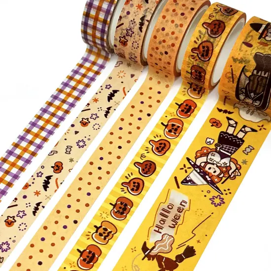 Wrapables Halloween Washi Tape for Scrapbooking, Stationery, Diary, Card Making, 11pc Trick or Treat {4}