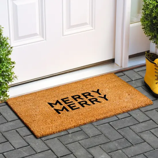 Modern Merry Doormat 17" x 29" {5}