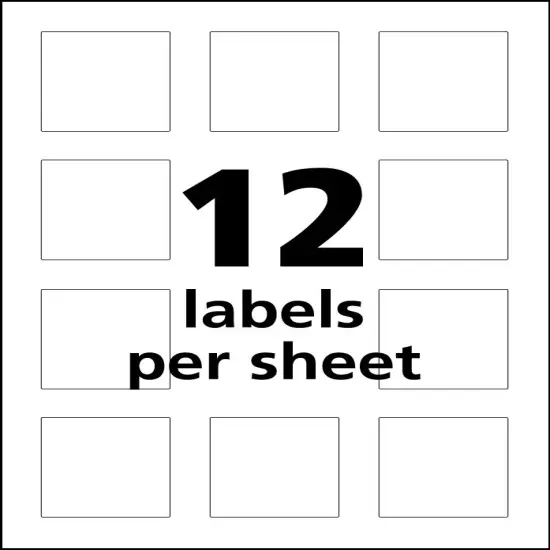 Avery UltraDuty GHS Chemical Labels for Pigment Inkjet Printers, Permanent Adhesive, Waterproof, UV Resistant, 2" x 2", 600 Labels (60526) {2}