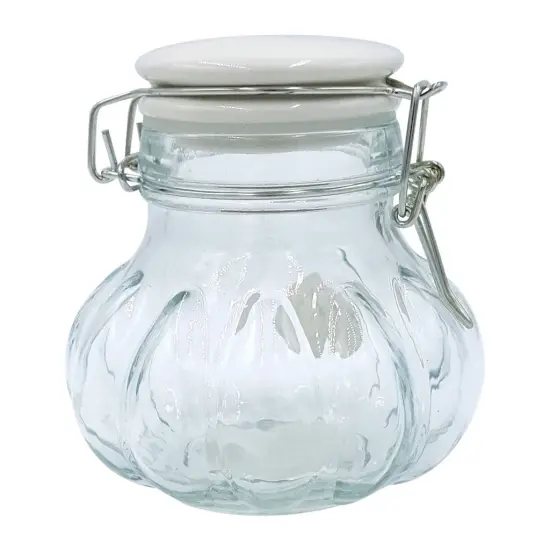Meloni Storage Jar with White Top {2}