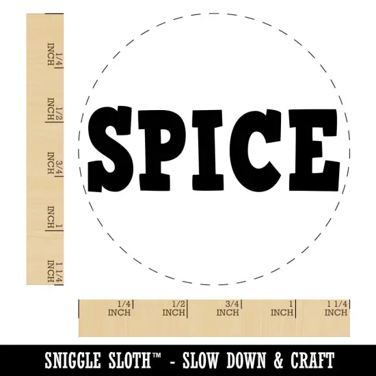 Spice Fun Text Rubber Stamp for Stamping Crafting Planners {1}