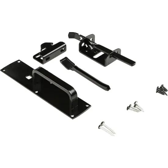 National Hardware - V1394 Gate Thumb Latch Black {1}