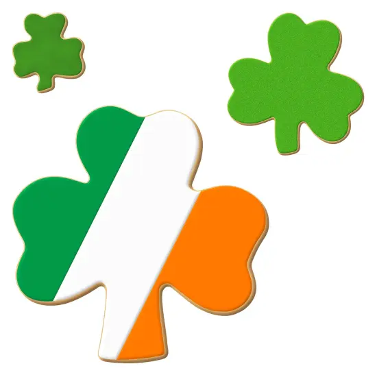 Shamrock Cookie Cutter 3 Pc Set HS0469- CookieCutter.Com - USA Tin Plated Steel {2}