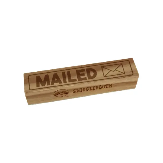 Mailed Office Filing Envelope Rectangle Rubber Stamp for Stamping Crafting {7}