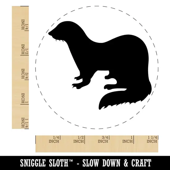 Ferret Solid Rubber Stamp for Stamping Crafting Planners {1}