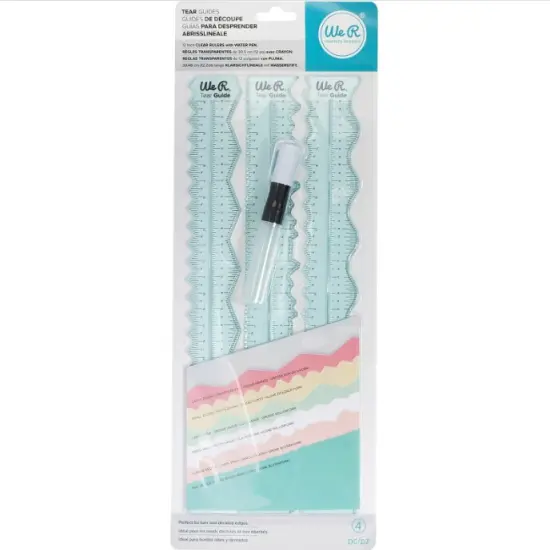 TOOL - We R Memory Keepers - BASIC TOOLS - TEAR GUIDE - (4 PIECE) 660082 By American Crafts {4}