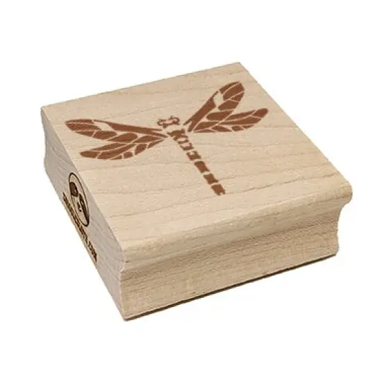 Damselfly Dragonfly Winged Insect Bug Square Rubber Stamp for Stamping Crafting {2}