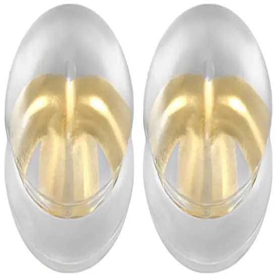 2 14K Yellow Gold Friction Ear Nut with Silicone Cushion 6.5mm Wide&nbsp;x 5.2mm High {1}