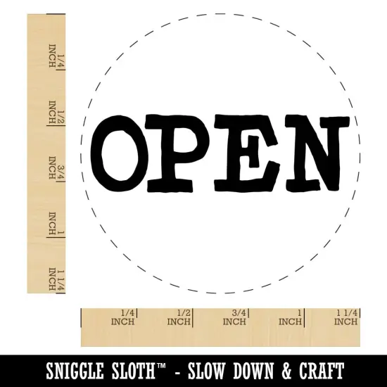 Open Fun Text Rubber Stamp for Stamping Crafting Planners {1}