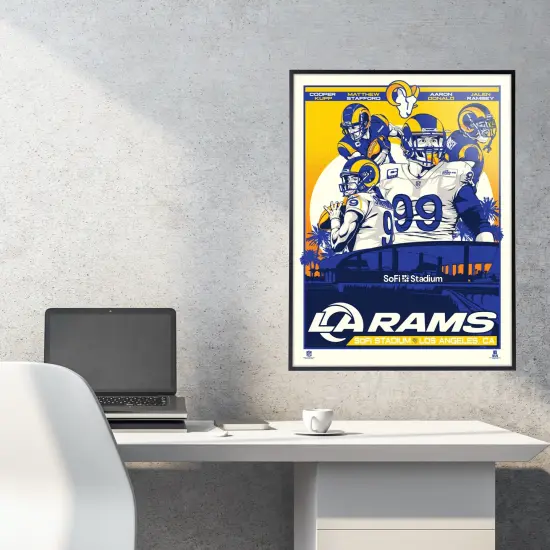 Phenom Gallery Los Angeles Rams Player 2021 18" x 24" Serigraph {4}