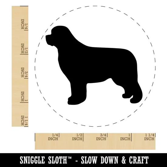 Newfoundland Dog Solid Rubber Stamp for Stamping Crafting Planners {1}