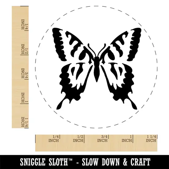 Tiger Swallowtail Butterfly Insect Bug Rubber Stamp for Stamping Crafting Planners {1}