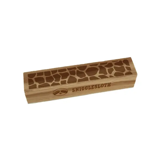 Giraffe Animal Print Pattern Rectangle Rubber Stamp for Stamping Crafting {7}