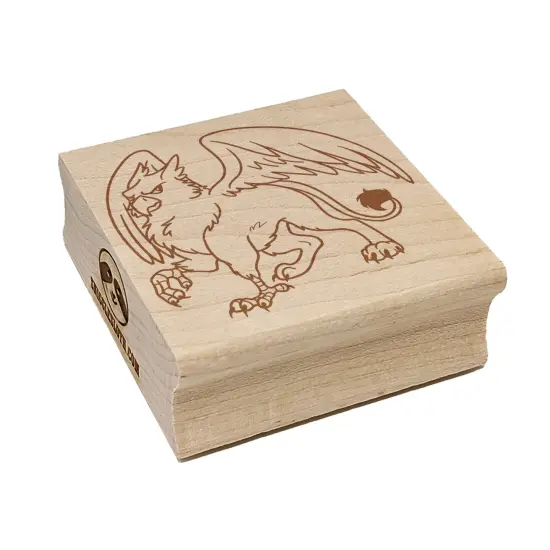 Gryphon Griffin Mythical Creature Square Rubber Stamp for Stamping Crafting {7}