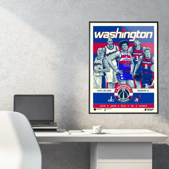 Phenom Gallery Washington Wizards Mixtape 18" x 24" Serigraph {4}
