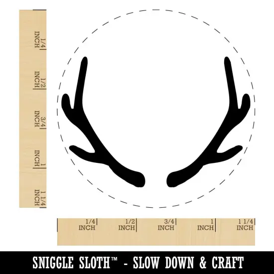 Deer Antlers Rubber Stamp for Stamping Crafting Planners {1}