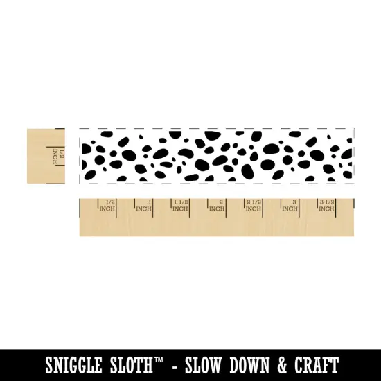Cheetah Spots Animal Print Pattern Rectangle Rubber Stamp for Stamping Crafting {1}