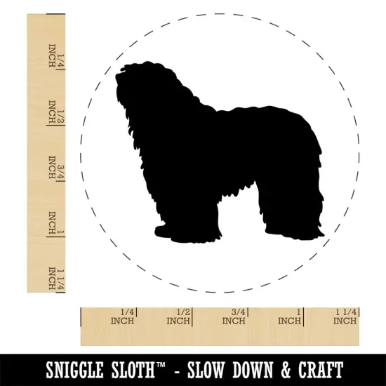 Bergamasco Sheepdog Dog Solid Rubber Stamp for Stamping Crafting Planners {1}