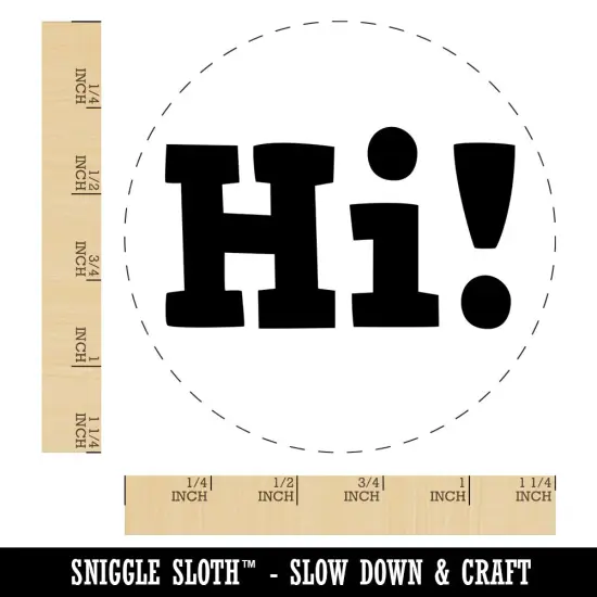 Hi Text Rubber Stamp for Stamping Crafting Planners {1}