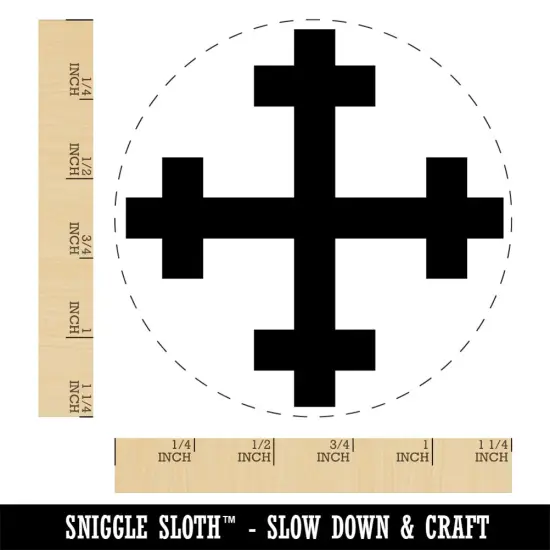 Crosslet Cross Rubber Stamp for Stamping Crafting Planners {1}