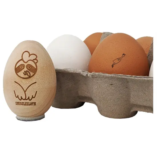 Silly Rubber Chicken Chicken Egg Rubber Stamp {7}