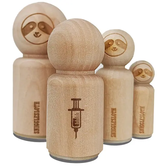Medical Syringe Rubber Stamp for Stamping Crafting Planners {7}