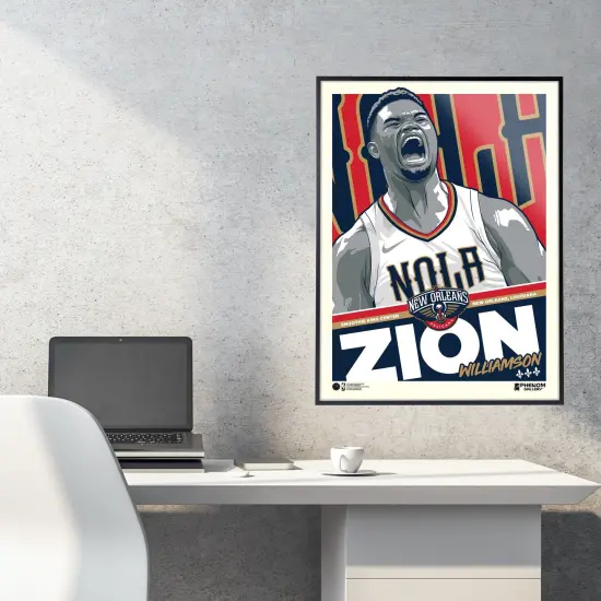 Phenom Gallery New Orleans Pelicans Zion Williamson 18" x 24" Serigraph {3}