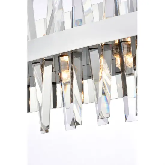 Serephina 36 inch crystal bath sconce in chrome {5}