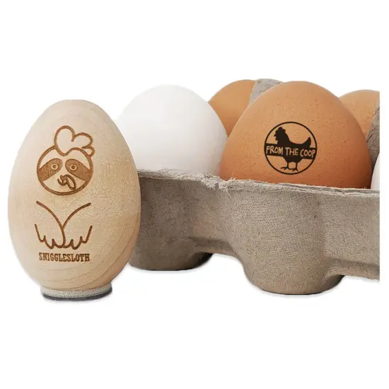 From the Coop with Chicken Chicken Egg Rubber Stamp {7}