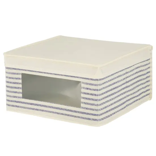 mDesign Fabric Closet Storage Organizer Box, Medium, 6 Pack {5}