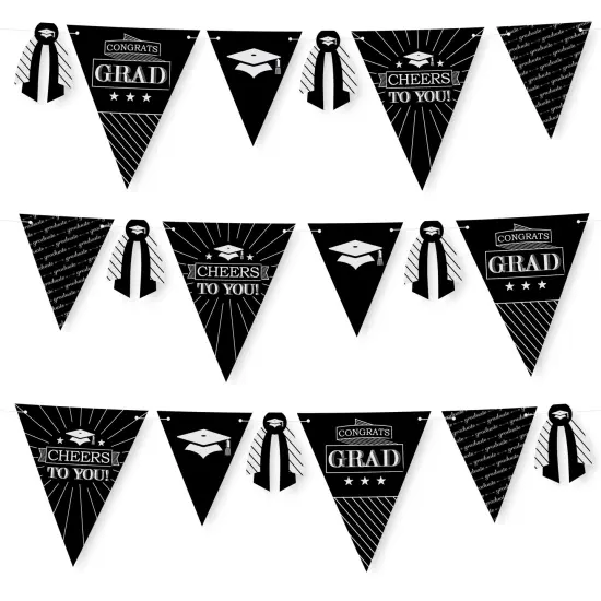 Big Dot of Happiness 30 Piece Graduation Cheers Party Pennant Triangle Banner {1}