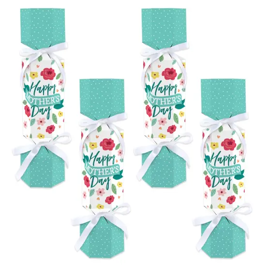 Big Dot of Happiness Colorful Floral Happy Mother's Day - No Snap We Love Mom Party Table Favors - DIY Cracker Boxes - Set of 12 {1}
