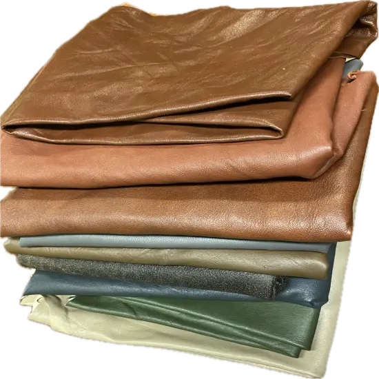 Full Grain Soft Sheep Skin Leather Remnants, Assorted Colors, for Crafts, Jewelry, Journal Making {8}