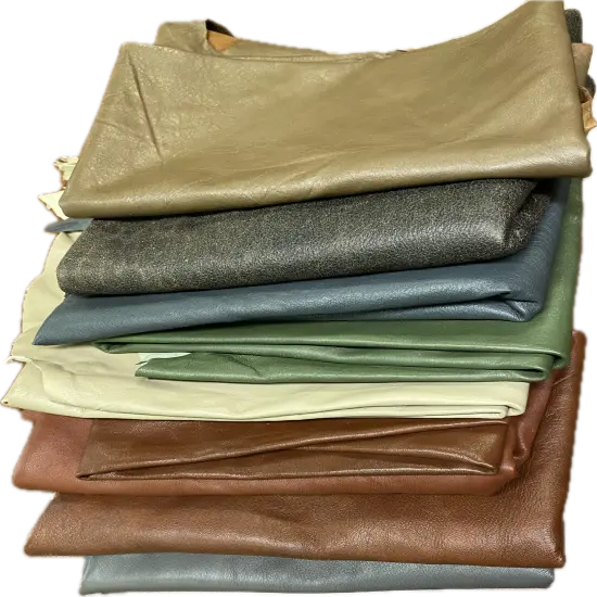 Full Grain Soft Sheep Skin Leather Remnants, Assorted Colors, for Crafts, Jewelry, Journal Making {1}