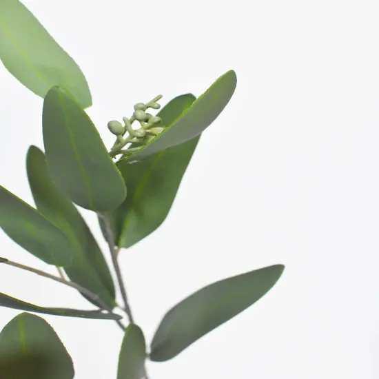 31" Faux Eucalyptus Leaf Stem {3}