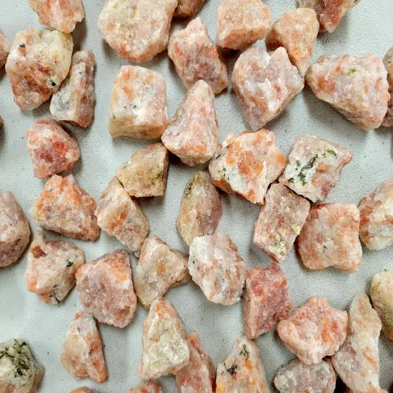 Orange Sunstone Crystals - Raw Rough Stones Bulk {5}